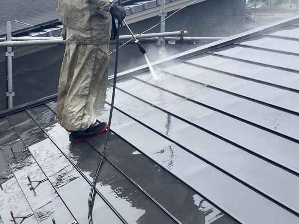 金属屋根塗装　洗浄サムネイル